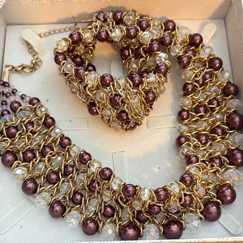 Vintage Skyline Collection 2pc Jewelry Set